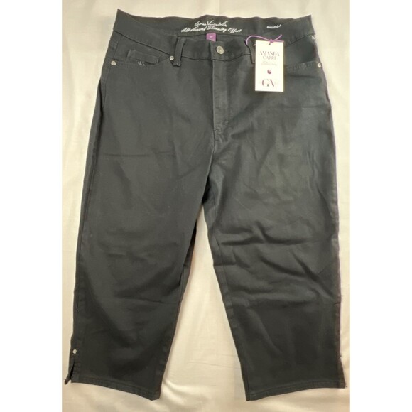 Gloria Vanderbilt Denim - Gloria Vanderbilt Black Amanda Capri 14P NWT